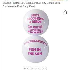 6 bachelorette party beach balls